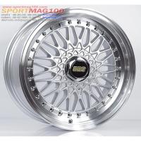 ราคา ล้อแม็กซ์ BBS RS สีซิลเวอร์หมุดเงิน 7-15นิ้ว 4รู100/114 ET35 [13741] (23862476733)