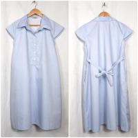 ราคา ชุดคลุมท้องปกเชิ๊ต สีฟ้าอ่อน ไซส์รอบ อกไม่เกิน 38 นิ้ว (25784177218)