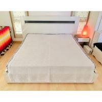 ราคา ผ้าห่ม (แบบบาง) (ผืนยาวมาก) ขนาด 5.5-6ฟุต สีเทาทอลายวินเทจขอบผ้าคอตตอน มือสองขายตามสภาพ สินค้าญี่ปุ่น-เกาหลีแท้ (25181863942)