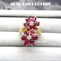 ราคา แหวนดอกไม้2ดอกพลอยทับทิมจันท์หรือทับทิมสยาม (25383694634)