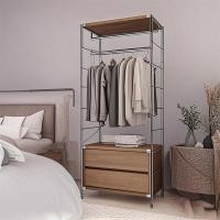 ราคา ราวแขวนเสื้อแบบเปิด ราวแขวนเสื้อแบบตั้งพื้น สไตล์ญี่ปุ่น ราวแขวนเสื้อแบบวอล์กอิน ชั้นวางของในตู้เสื้อผ้า (28576483568)