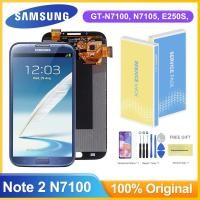 ราคา Super AMOLED หน้าจอสัมผัส LCD สําหรับ Samsung Galaxy Note 2 N7100 N7105 (24211418328)