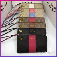 ราคา กระเป๋าสตางค์ Coach แท้ F58035 กระเป๋าสตางค์ผู้หญิง * กระเป๋าใส่เหรียญ * คล้องมือ (11698250677)