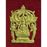ราคา พระปรุหนังเนื้อโลหะชุบทองดอกบวบ กรุวัด พระแก้ววังหน้า (40715379390)
