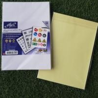 ราคา สติ๊กเกอร์ชนิดขาวด้านบรรจุ50แผ่น (1889498348)