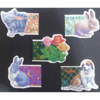 ราคา J125 แสตมป์ญี่ปุ่นใช้แล้ว ชุด Greetings Stamps ปี 1999 ใช้แล้ว สภาพดี ครบชุด 5 ดวง (6000973658)