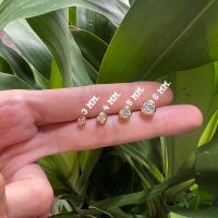 ราคา ต่างหูเพชรสวิส เพชรเม็ดเดี่ยว cz หุ้มทอง เลือกไซต์ได้ ⚡️พิเศษ ซื้อครบไซต์ แถมกล่องกำมะหยี่⚡️ (15962099794)