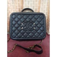 ราคา กระเป๋าทรงชาแนลกล่องหนังแท้มือสอง (24039776108)