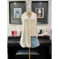 ราคา เสื้อแขนกุดสีขาวแต่งกระดุมหน้าH&M (28154319870)