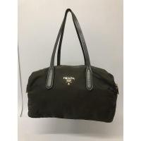 ราคา กระเป๋ามือสอง ของแท้ PRADA MILANO DAL 1913 สีเทา ขนาด 12 นิ้วครึ่ง พร้อมส่ง (20326630115)