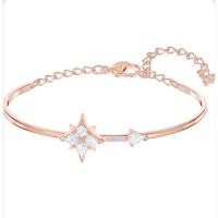 ราคา ♞,♘,♙New Snowflake Rose Gold Octet Crystal Star Bracelet from Swarovski Swarovski pink diamond (25327856898)