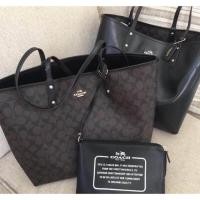 ราคา Coach - Reversible PVC City Zip Tote in Signature ) (116862278)