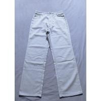 ราคา กางเกงผ้าคอตตอนสีครีมเบจ ขากระบอก แบรนด์ BOBSON เอว 26-27" (25684237408)