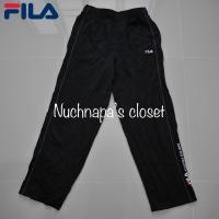 ราคา Fila กางเกงวอร์มขายาวสีดำ งานมือสองสภาพดี (2784194782)