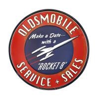 ราคา ป้ายสังกะสีวินเทจ Oldsmobile Service & Sales (ปั๊มนูน) (1028194376)