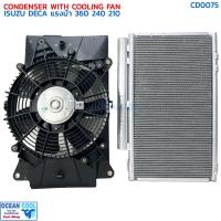 ราคา แผงแอร์ พร้อมชุดพัดลม รถบรรทุก 10 ล้อ อีซูซุ เดก้า' 2009 รุ่น 210 240 360 แรงม้า CD0075 CODENSER ISUZU DECA FTR 240 360 (25970691961)
