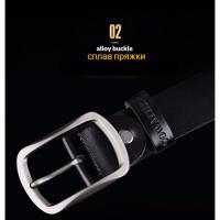 ราคา เข็มขัดหนังแท้ Cowather สีดำ Style3 (371275476)