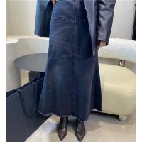 ราคา กระโปรงยีนส์ยาวสีดำเอว26นิ้ว (28561453784)