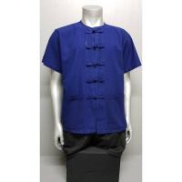 ราคา เสื้อหม้อฮ่อมคอกลม กระดุมจีนแบบดั้งเดิม (23088850153)