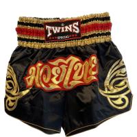 ราคา Twins Special - กางเกงมวยไทย - สีดํา/ทอง T-154 (29725958529)