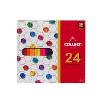 ราคา สีไม้ Colleen หัวเดียว 24แท่ง 24สี (27513560061)