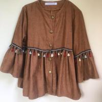 ราคา เสื้อแขนกระดิ่งแต่งพุ่ม (1633547191)