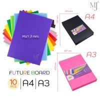 ราคา Future board ฟิวเจอร์บอร์ด หนา 3 มม. ขนาด A4 | A3 มีหลายสี (แพ็ค 10 แผ่น) (44060749287)