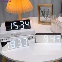 ราคา VINTAGEVAULT Voice Control นาฬิกาปลุกดิจิตอล,ควบคุมเสียง Dual Alarm LED นาฬิกาปลุกอิเล็กทรอนิกส์, Creative ปรับ Anti-disturb พลาสติกเดสก์ท็อปนาฬิกา Weather Forecast (27040581533)