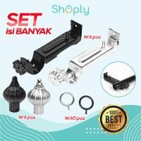 ราคา ชุดขายึดผ้าม่าน ขารองผ้าม่าน แหวนครอบมงกุฎ (40464126873)