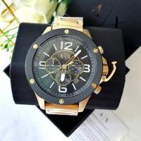 ราคา Armani Exchange AX1511 Chronograph Gold-Tone Stainless Steel Watch (23089241222)