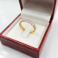 ราคา แหวนทองแท้ 37.5%(9k) เพชรแท้กุหลาบ (2138999427)