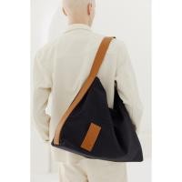 ราคา dashbrand DA31 Carry All - Brown กระเป๋ามินมอล สะพายไหล่ กระเป๋าผ้าสีดำสายหนังสีน้ำตาล (27288731474)