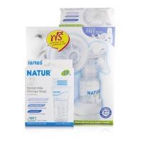 ราคา NATUR ชุดปั้มนม แบบโยก แถมฟรี ถุงเก็บน้ำนม 10 ถุง และแผ่นซับน้ำนม 2 ชิ้น (1109388956)