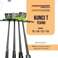 ราคา Hitam Tekiro Type T Shock Key (T8/T10/T12/T14) mm | กุญแจซ็อกเก็ต Wrech | กุญแจ Tekiro Long Black CVT (25830072705)