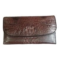 ราคา กระเป๋าสตางค์ผู้หญิงหนังจระเข้แท้100% ส่วนผ่าหนังท้องจระเข้ (4038139897)