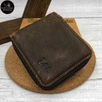 ราคา กระเป๋าสตางค์หนัง Zip กระเป๋าสตางค์สั้นกระเป๋าหนัง Kulit Dompet Lelaki (22143476253)