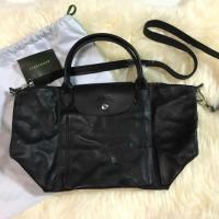ราคา Longchamp le pliage cuir size S สีดำ (570612160)