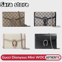 ราคา กุชชี่ Gucci Dionysus WOC GG Supreme Canvas Mini Chain Bag 401231 กระเป๋าสตางค์โซ่ (28868335959)