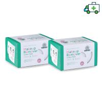 ราคา (2 กล่อง) สำลีแผ่นเช็ดเครื่องสำอาง makeup remover ตรารถพยาบาล รุ่น Thin&Save แบรรจุ 120 แผ่น [Life] (23707411348)
