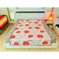 ราคา ปลอกคลุมที่นอนปิคนิค/ท๊อปเปอร์ (แบบหนา) ขนาด 4.5-5ฟุต สีน้ำตาลลายดอกกุหลาบ ยี่ห้อ EVEZARY (สภาพใหม่) มือสองเกาหลีแท้ (11497558408)