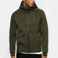 ราคา เสื้อแจ็คเก็ต NIKE AW77 TECH FLEECE - สีเขียวมะกอก (44413517828)