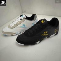 ราคา HARA Sports รองเท้าฟุตซอล รุ่น Futsal-X รองเท้าฟุตซอล สีขาวฟ้า/สีดำ รุ่น FS001 SIZE 39-45 (29568808173)