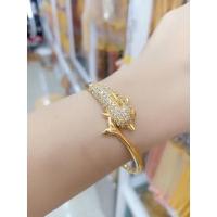 ราคา #กำไลทอง5ไมครอนฝังเพชร (15021229909)