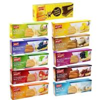 ราคา มีทุกรส บิสชินเวเฟอร์ รสบลูเบอรี่ ช็อกโก้บานาน่า นม กาแฟ ส้ม มะพร้าว นม โกโก้100กรัม fl (27654631936)