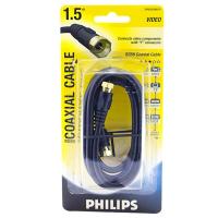 ราคา PHILIPS สาย Coaxial F-Type M to M Cable 1.5m SWV2202 สีดำ (636557487)