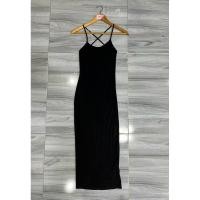ราคา ส่งต่อเดรสยาวสานเดี่ยวงานไขว้หลัง ผ้าเรย่อนยืด ผ้าเย็นใส่ไม่ร้อน รัดรูปเซ็กซี่ ไซส์xs-sใส่ได้ งานป้ายนำเข้า ผ้าดี สวย (25689137655)