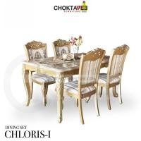 ราคา ชุดโต๊ะอาหาร 4P. 150cm. (ท็อปหิน) วินเทจ หลุยส์ สีทอง (Platinum Classic Sr.) รุ่น SET-TTB-LV CHLORIS-I [Pick Collection] (43451633844)