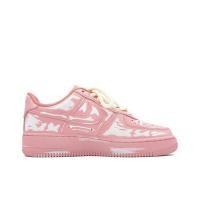 ราคา mv Nike Air Force 1 Low ABLOODING รองเท้าผ้าใบส้นเตี้ยกันลื่นทนต่อการสึกหรอของแท้ 100% สีชมพู (26457916619)