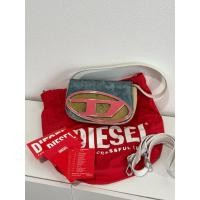 ราคา มือสอง Diesel 1DR Shoulder Bag In Waxed Canvas Blue (43764507519)