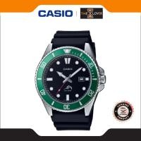 ราคา CASIO DURO 200 Diver's มีสัญญลักษณ์ปลากระโทงร่ม สายเรซิน รุ่น MDV-106B-1A3 ขอบเขียวหน้าดำ หรือ สตาร์บัค (26533559826)